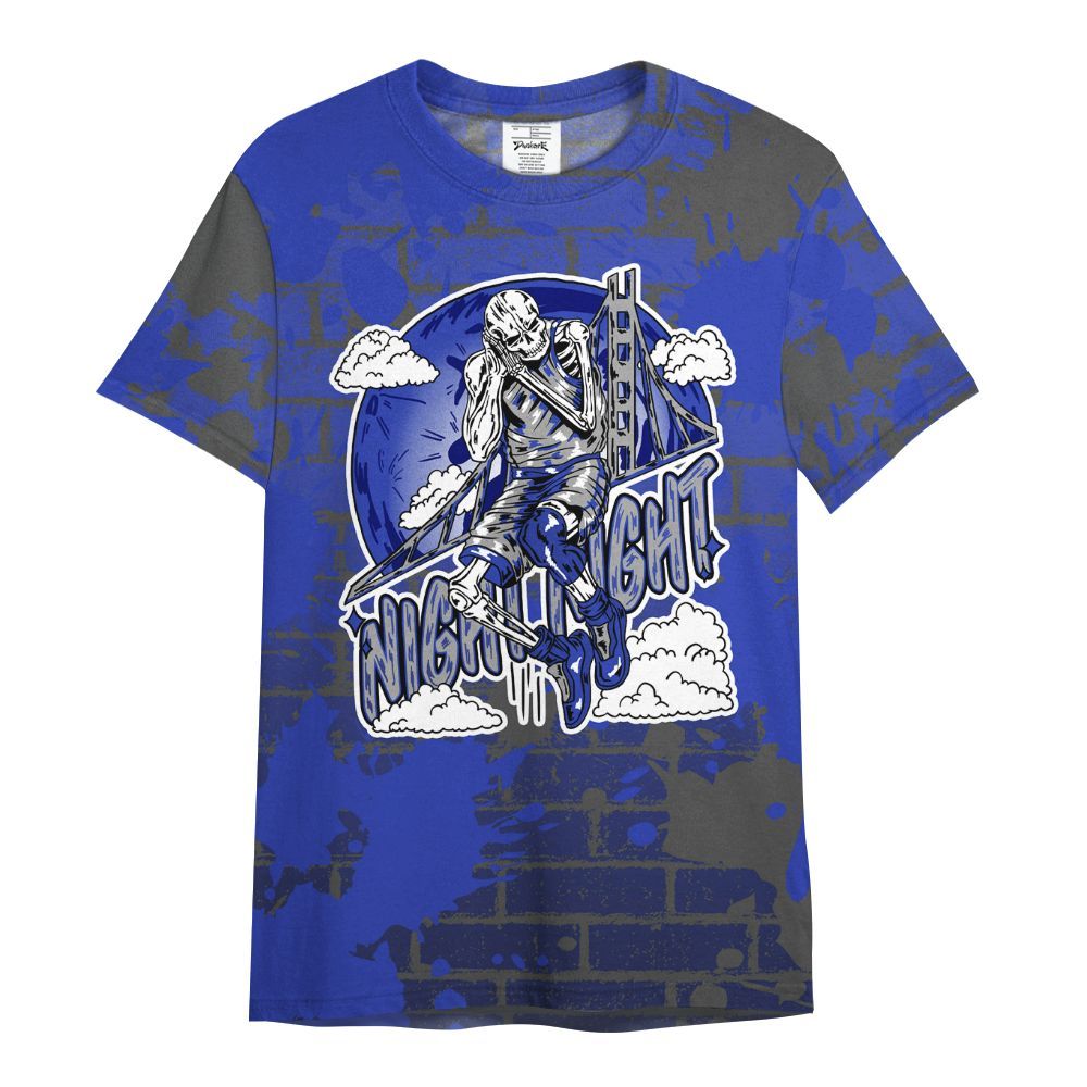 Shirt To Match Air Max Plus Black Racer Blue - Seeya Skeleton Brick All Over Print