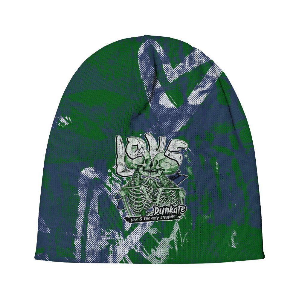 Beanie Hat To Match Midnight Navy 13s - Skull Love Graphic
