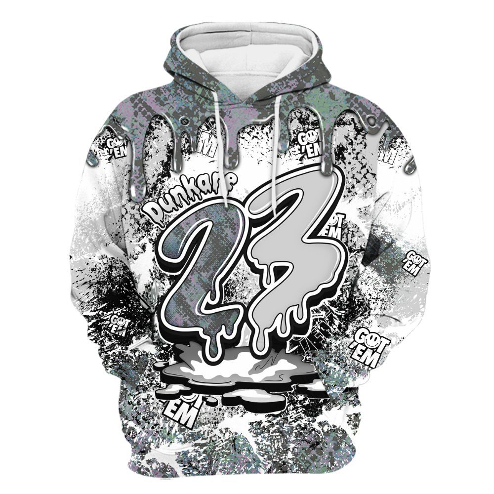 Hoodie To Match Low CNY Year Of The Snake 11s - Dripping 23 Drip All Over Print