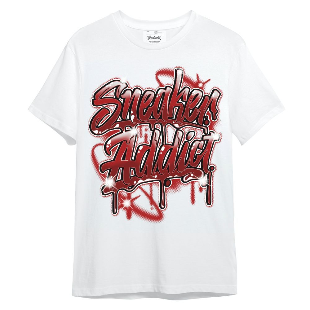 Shirt To Match Red Taxi 12s - Addiction Sneakers Graphic Unisex Shirt