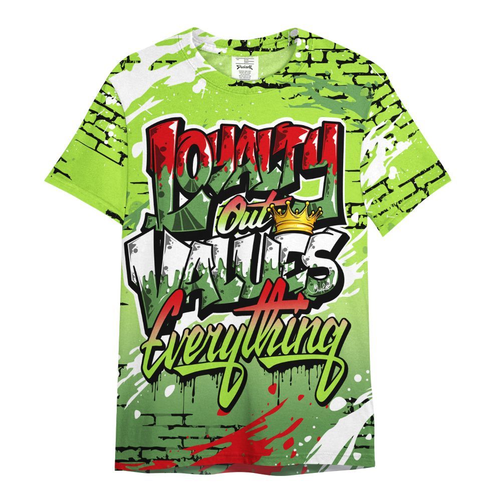 Shirt To Match Kobe 6 SE Grinch - Values Of Loyalty Drip All Over Print