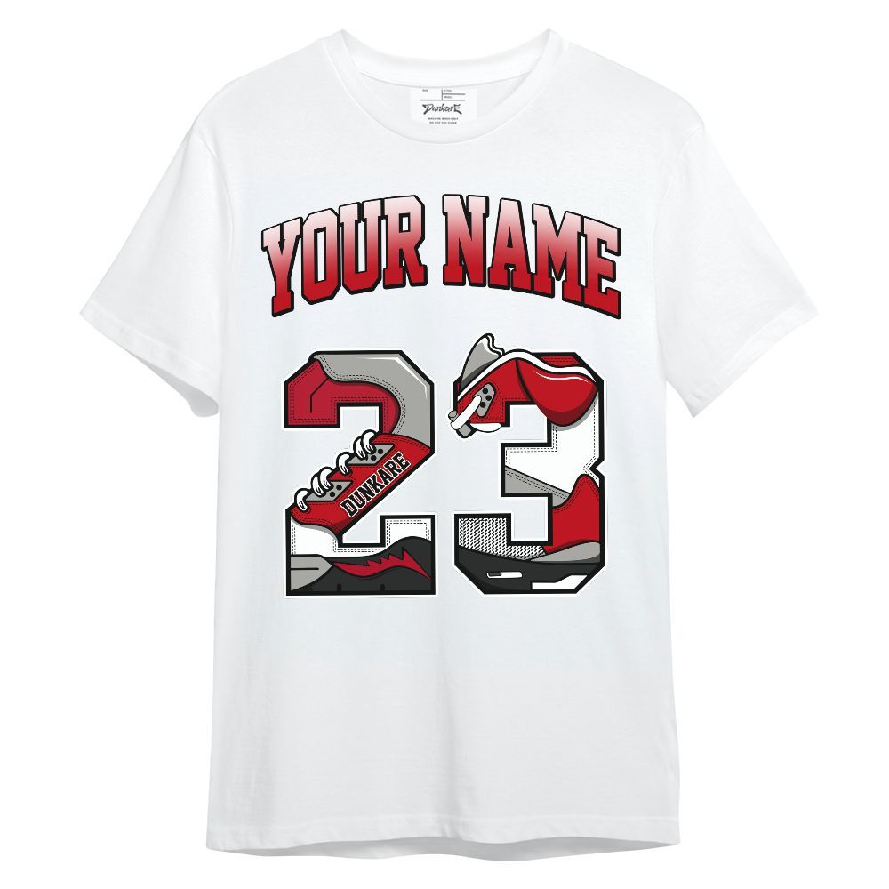 Shirt To Match Air Griffey Max Gray Reds 1s - Custom Name Number 23 5s Unisex Shirt