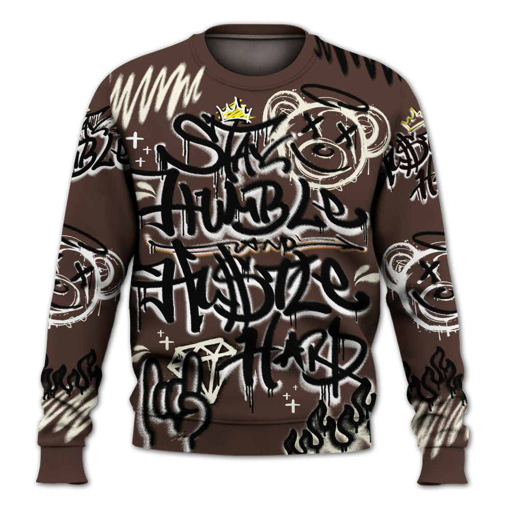 Sweatshirt To Match SoleFly Cafecito 12s - Humble Drip Streetwear Graffity All Over Print