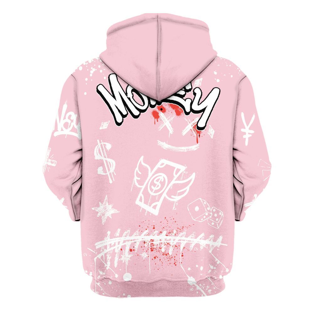 Hoodie To Match Retro Awake Arctic Pink - Everybody Paid In Full Crayon All Over Print