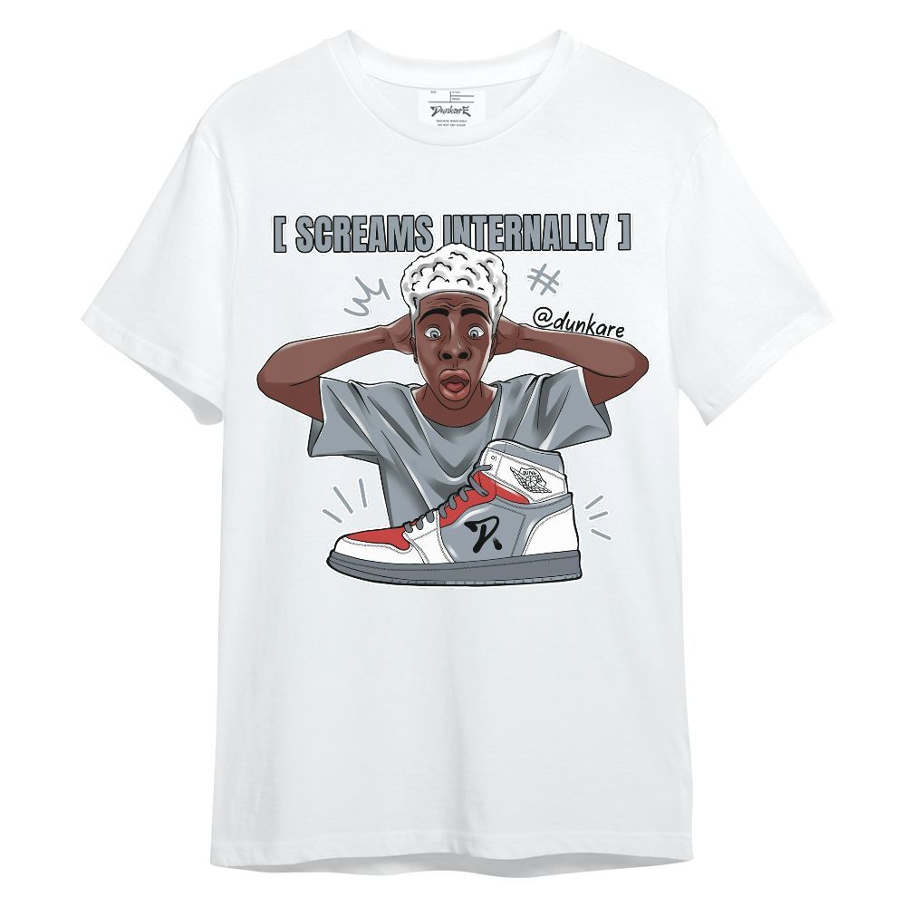 Shirt To Match Wolf Grey 13s - Scream Internally Unisex Shirt