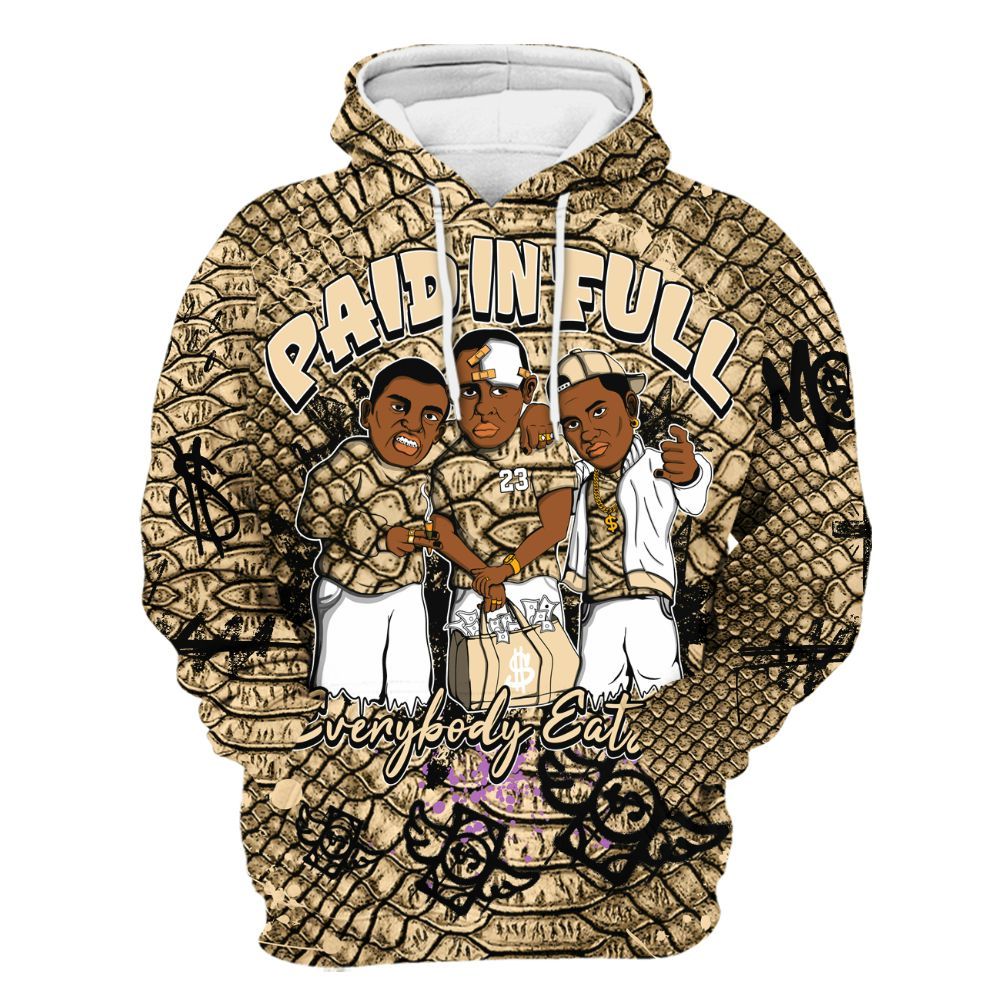 Hoodie To Match Kobe 9 EM Mambacita - Everybody Paid In Full Crayon All Over Print