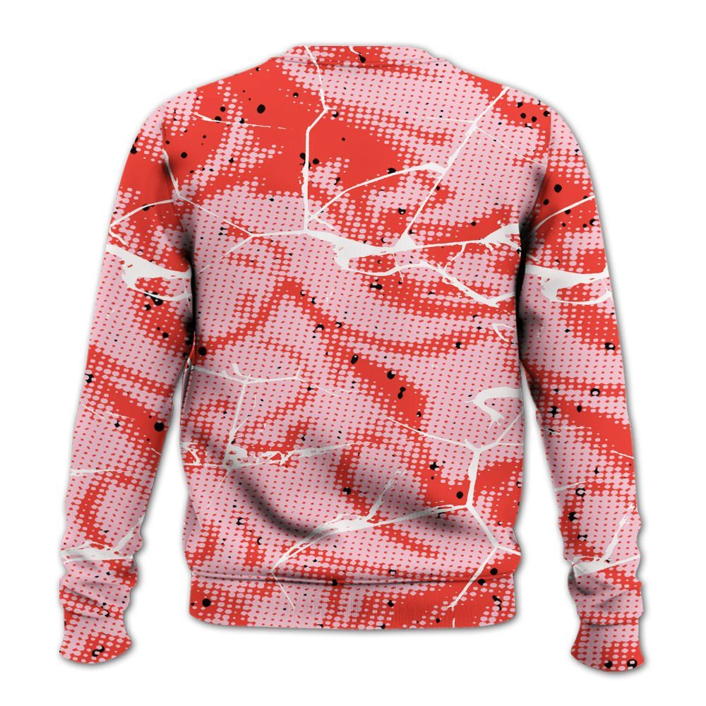 Sweatshirt To Match Retro Awake Arctic Pink - Dislike Us Crack All Over Print
