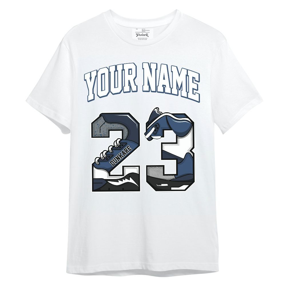 Shirt To Match Midnight Navy 4s - Custom Name Number 23 5s Unisex Shirt