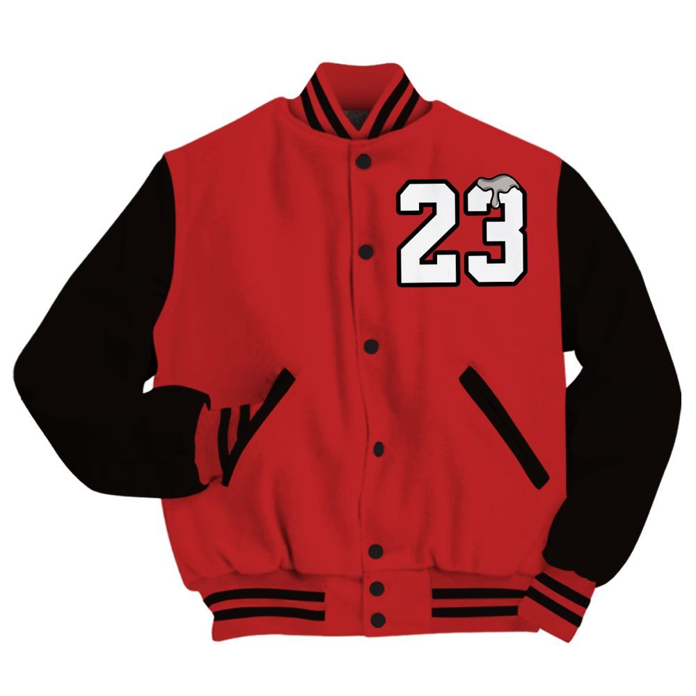 Varsity Jacket To Match Kobe 9 Elite Christmas - Custom Name Number 23 Drip All Over Print