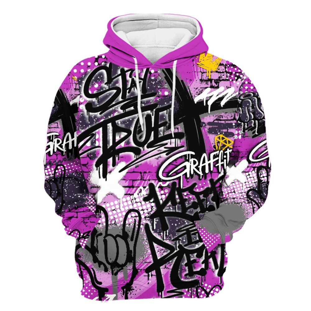 Hoodie To Match Ja 2 Staregazer - True It Real Graffiti Streetwear All Over Print