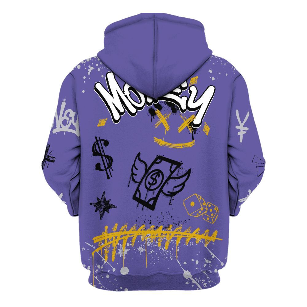 Hoodie To Match Lakeshow 4s - Everybody Paid In Full Crayon All Over Print