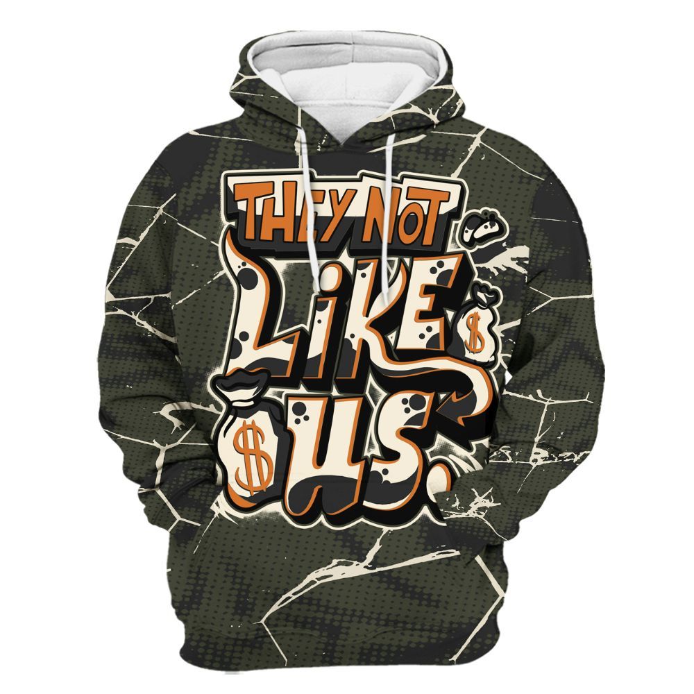 Hoodie To Match Retro Undefeated 4s - Dislike Us Crack All Over Print