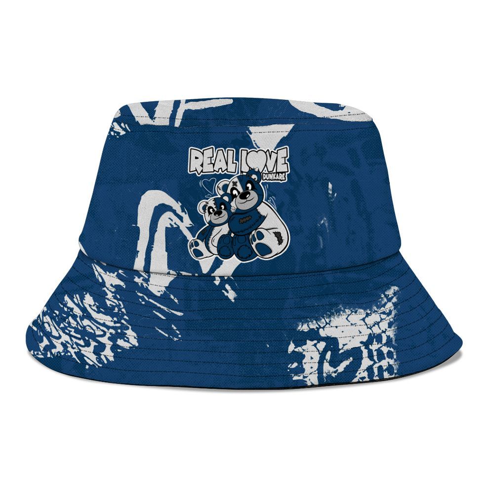 Bucket Hat To Match High OG Midnight Navy 1s - Sincere Fondness Bear Graphic