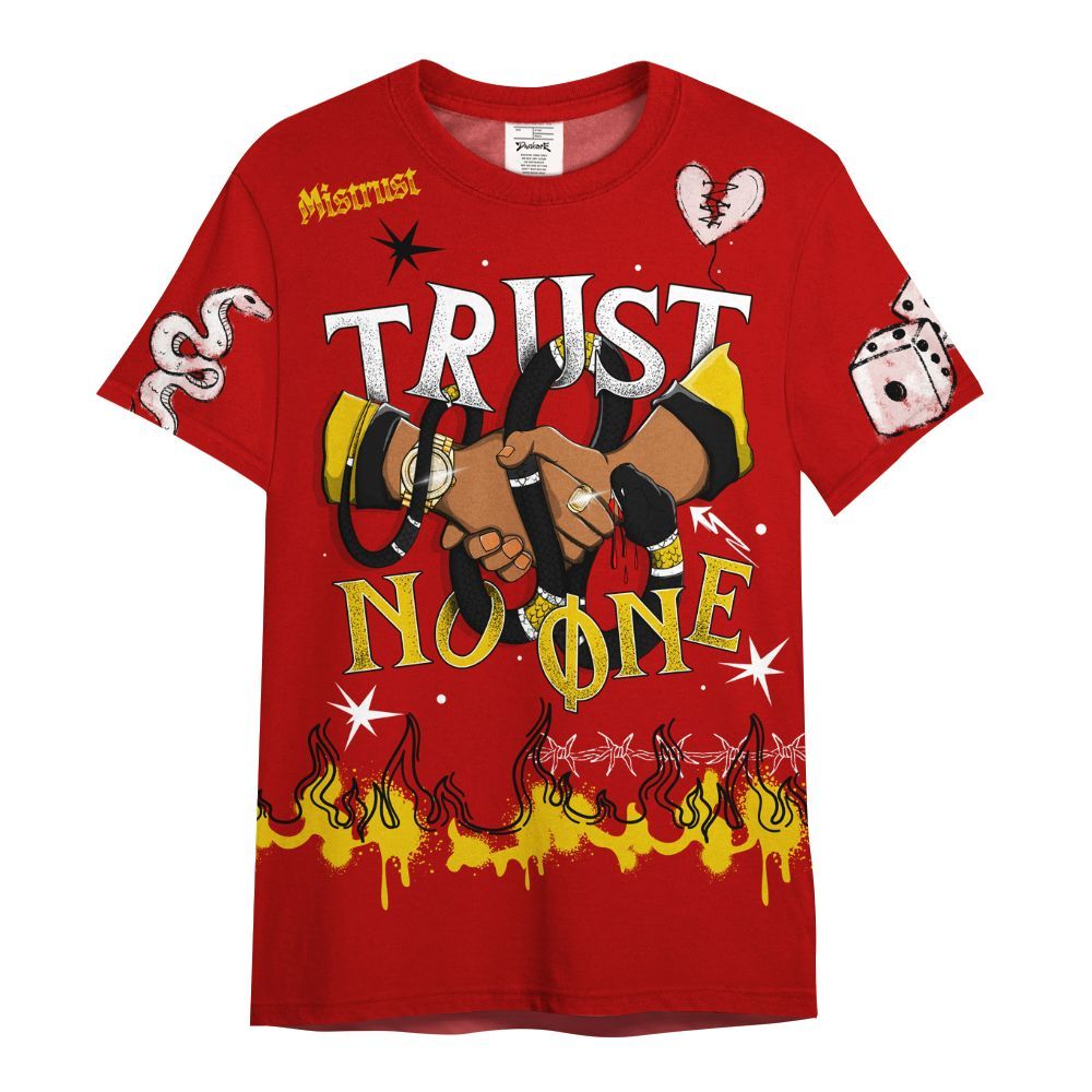 Shirt To Match Low Lucky Cat 1s - Trust No One Snake-Bite Doodle Crayon All Over Print