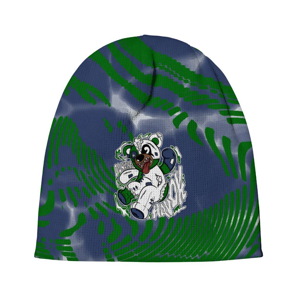 Beanie Hat To Match Midnight Navy 13s - Havok Bear Graphic