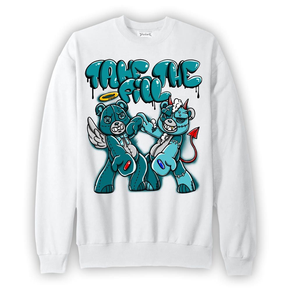 Sweatshirt To match Oxidized Green 4s Sweatshirt - Take The Pill Hugz Graphic