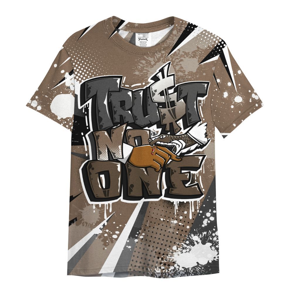 Shirt To Match Dark Mocha Jack - Poly Trust No One Dripping All Over Print