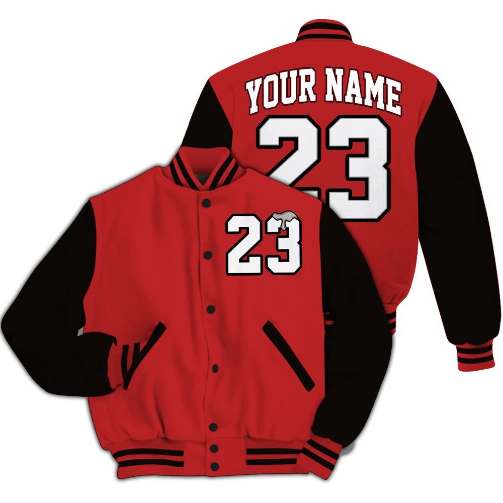 Varsity Jacket To Match Kobe 9 Elite Christmas - Custom Name Number 23 Drip All Over Print
