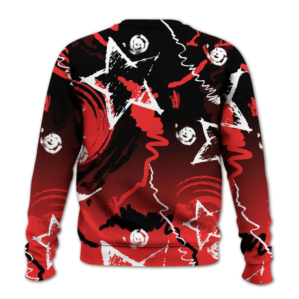 Sweatshirt To Match Red Thunder 4s - Grind Shine Later Drip All Over Print