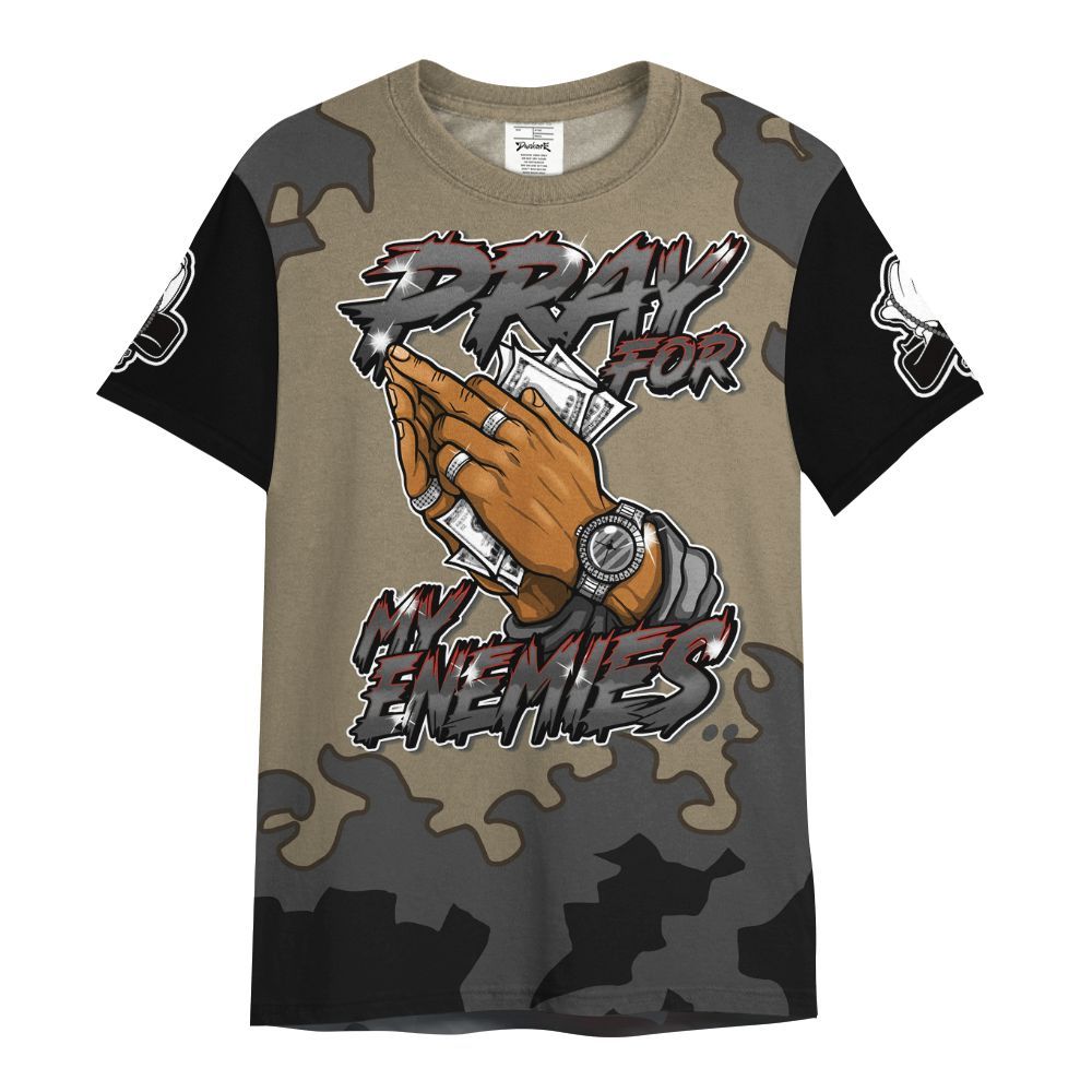 Shirt To Match Olive 9s - Prayed For Enemies Graphic Blessing All Over Print