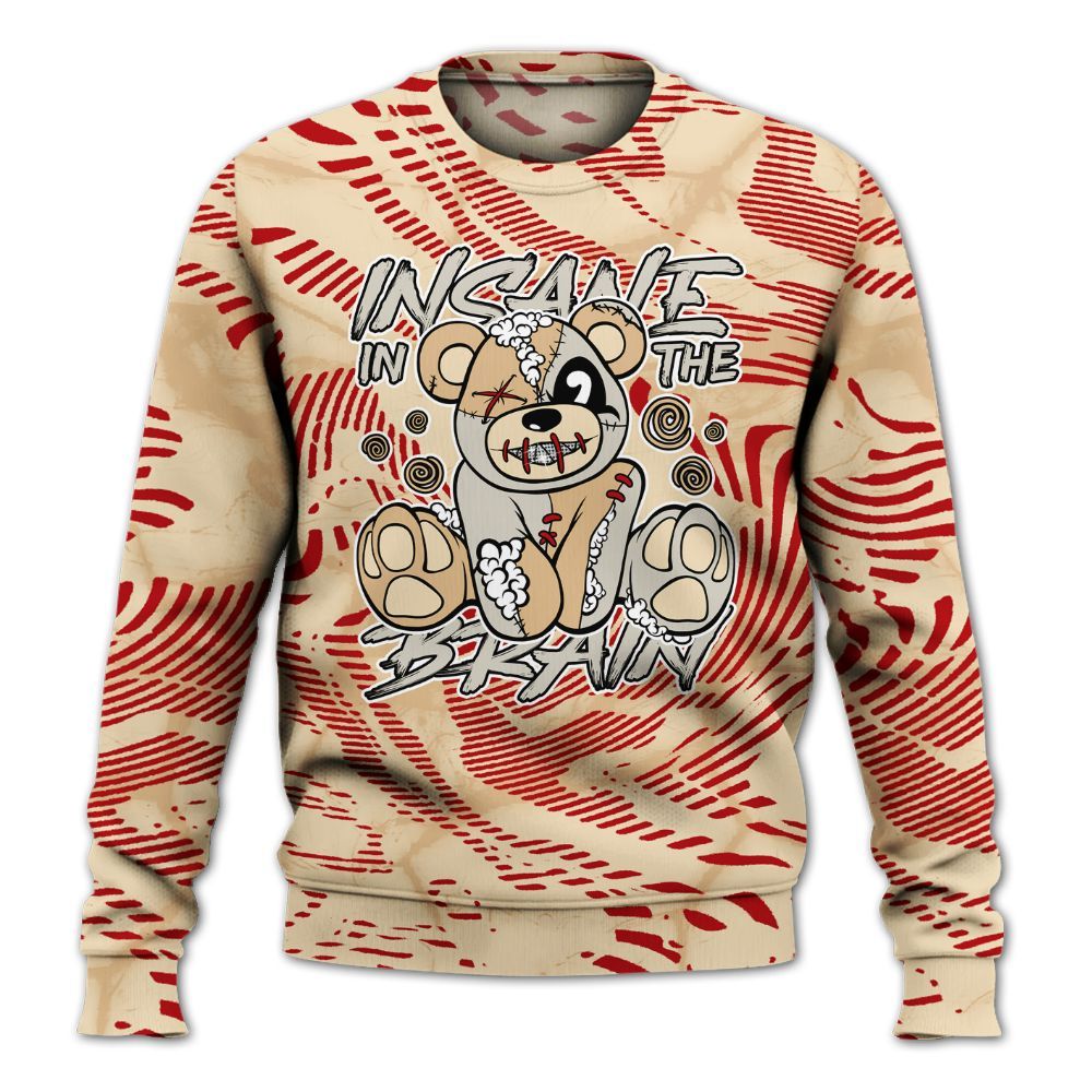 Sweatshirt To Match Dunk Low Strawberry Waffle - Insanes Bear Fume All Over Print