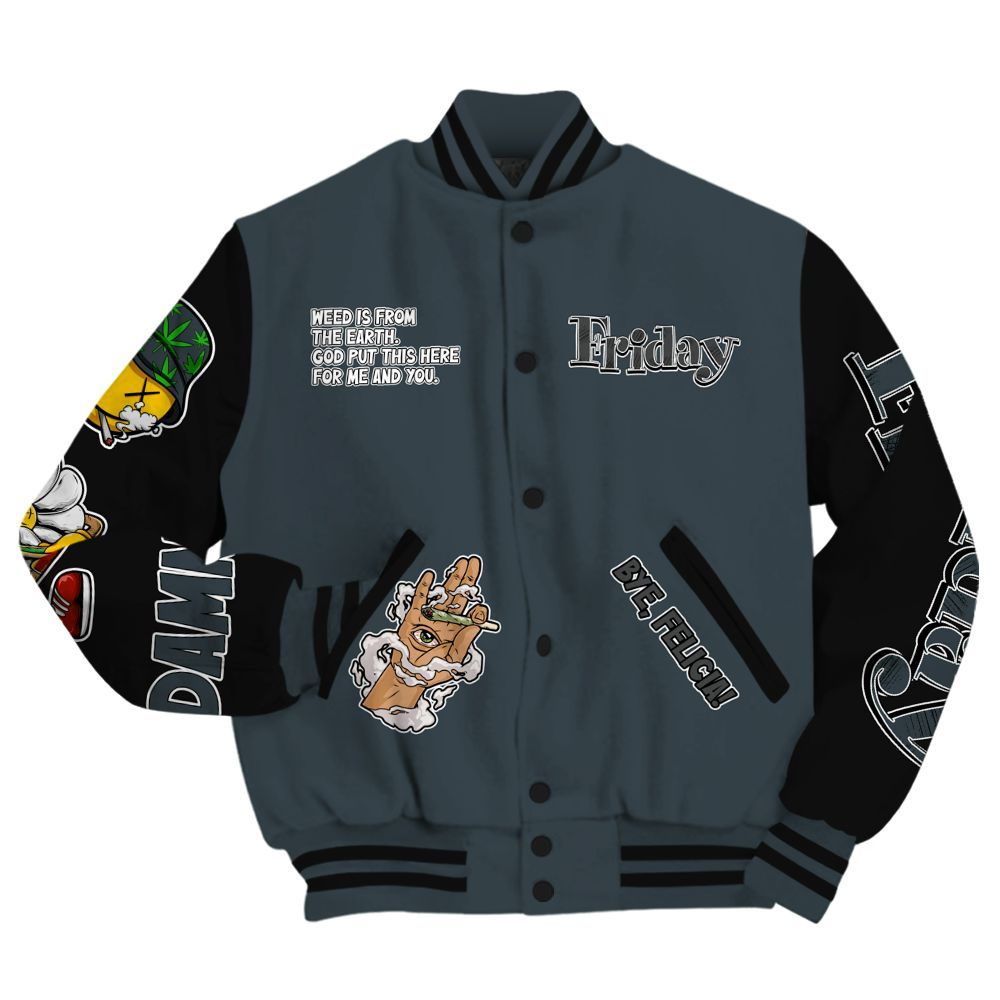 Varsity Jacket To Match Air Max Sunder Gore Tex Black - Friday Sneaker Stress Style All Over Print