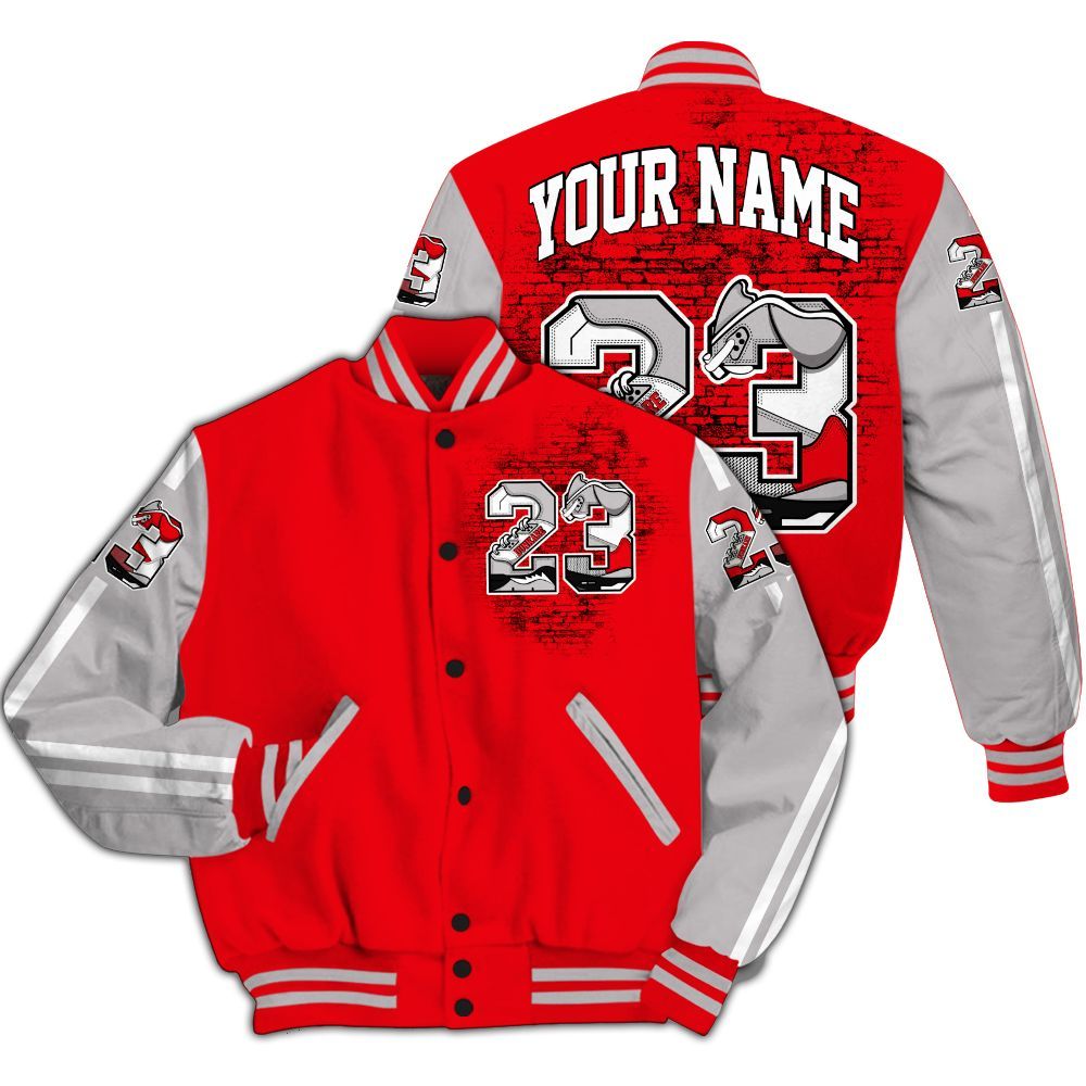 Varsity Jacket To Match Air Max 1 Low Poly - Custom Name Number 23 5s All Over Print