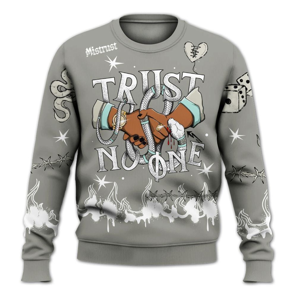 Sweatshirt To Match Low OG Year Of The Snake 1s - Trust No One Snake-Bite Doodle Crayon All Over Print