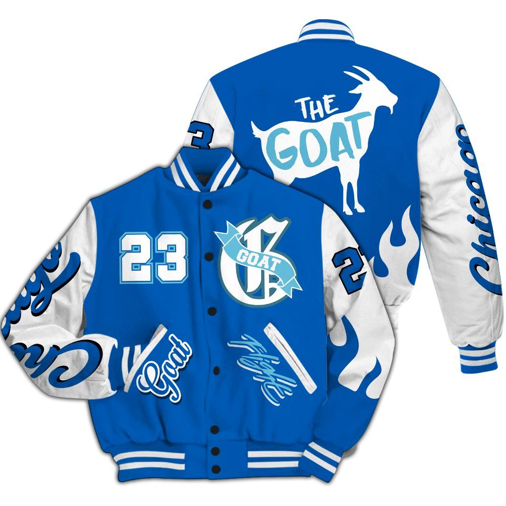 Varsity Jacket To Match Dunk Low Argon - The G.O.A.T Flight Streetwear All Over Print
