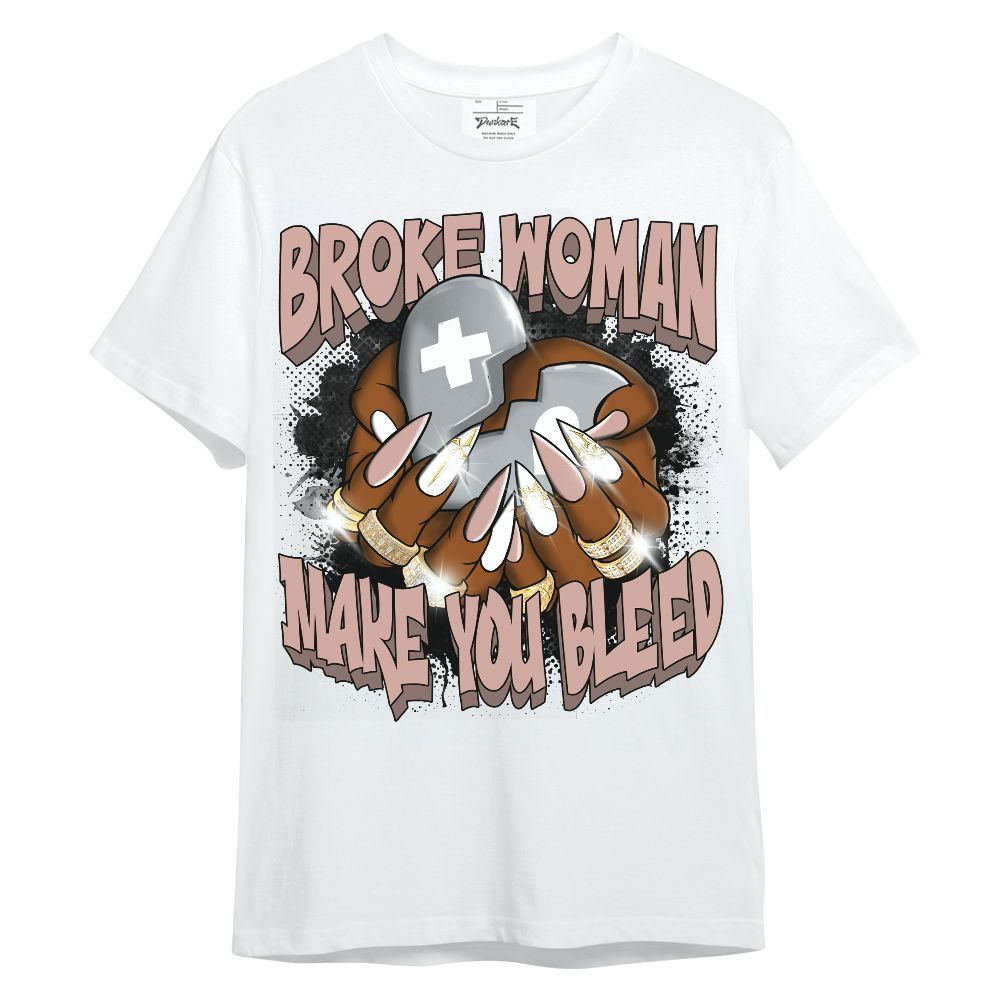 Shirt To Match Air Force Low 1 Arctic Orange - Broke Woman Heart Retro Unisex Shirt