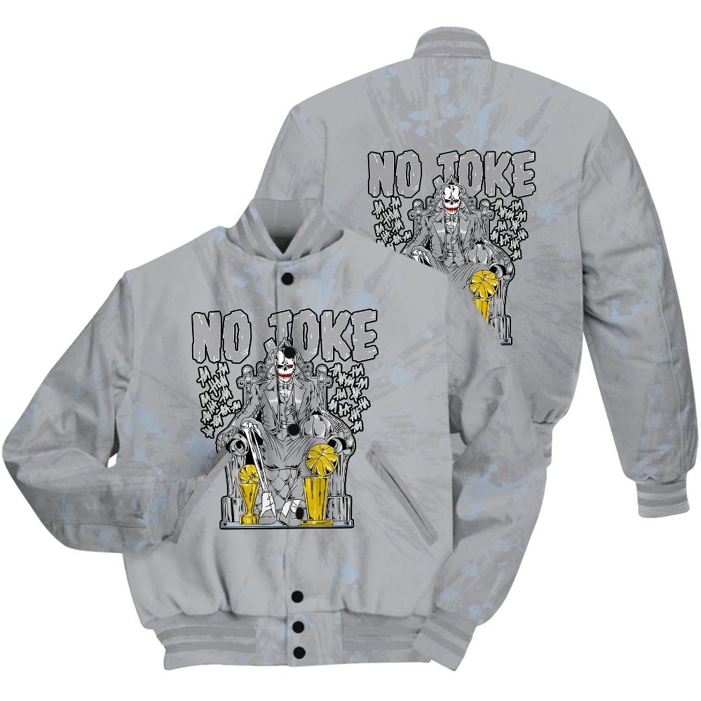 Varsity Jacket To Match Low OG Wolf Grey 1s Shirt - Ain't Joke Skeleton Luxury All Over Print