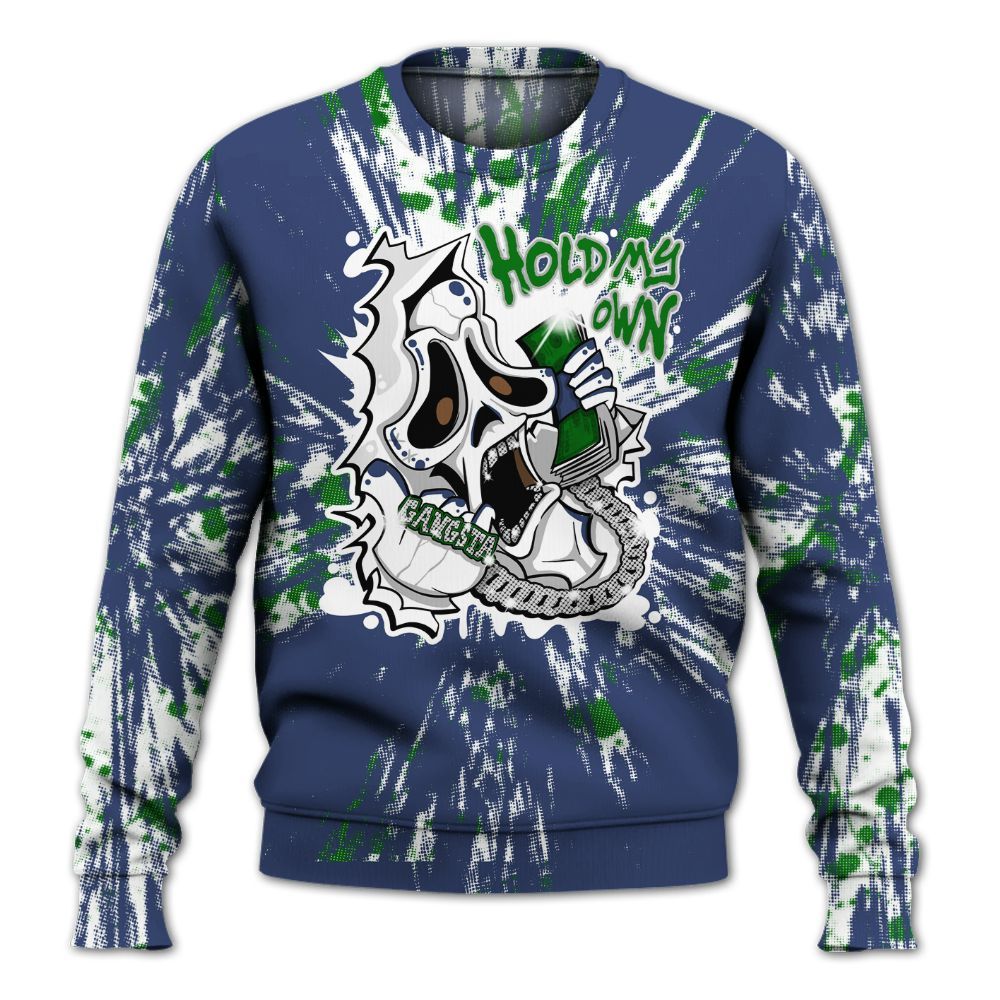 Sweatshirt To Match Midnight Navy 13s - Hold My Own Graphic Halloween All Over Print