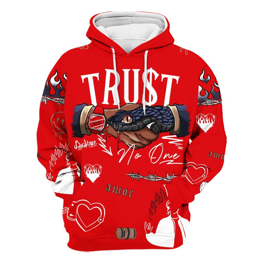 Hoodie To Match Low OG Howard Bison 1s - Snake Trust No One All Over Print