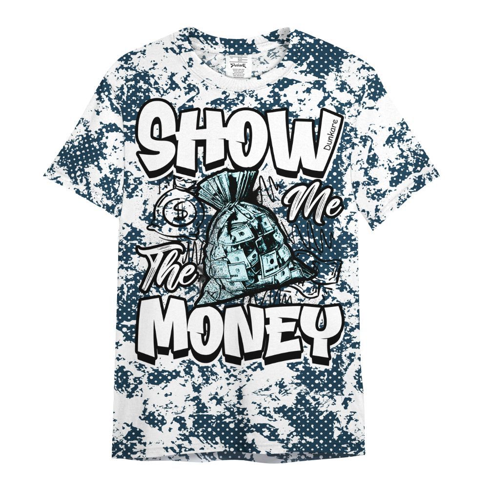 Shirt To Match Air Navy Baltic Blue - Show Me The Money Retro All Over Print
