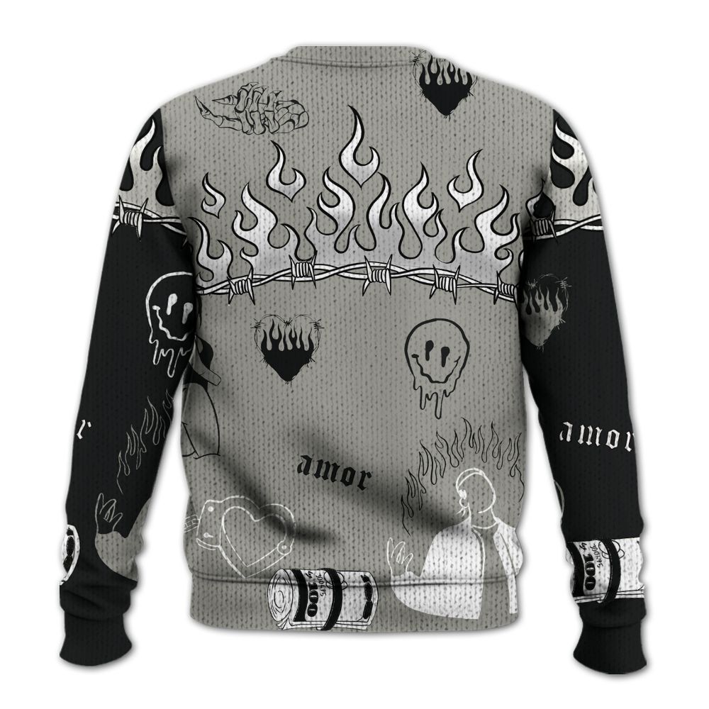 Knitted Sweater To Match High Satin Shadow 1s - Snake Trust No One