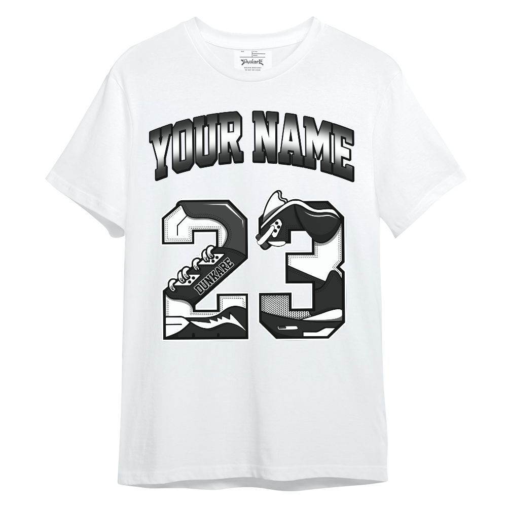 Shirt To Match Black Cat NET 4s - Custom Name Number 23 5s Unisex Shirt