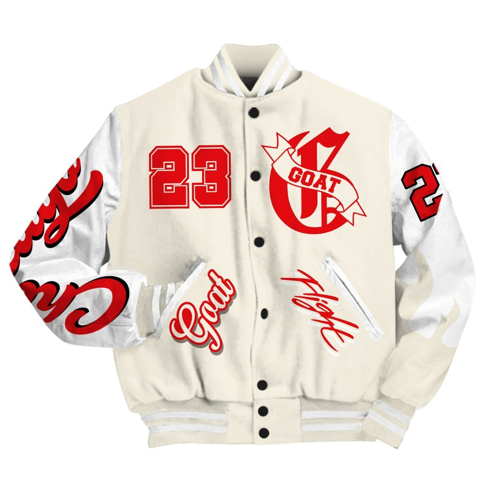 Varsity Jacket To Match Low OG Sail 1s - The G.O.A.T Streetwear All Over Print