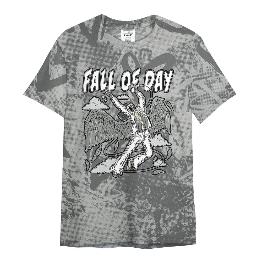 Shirt To Match Retro Wet Cement 4s - Fall Of Days Skeleton Heart All Over Print