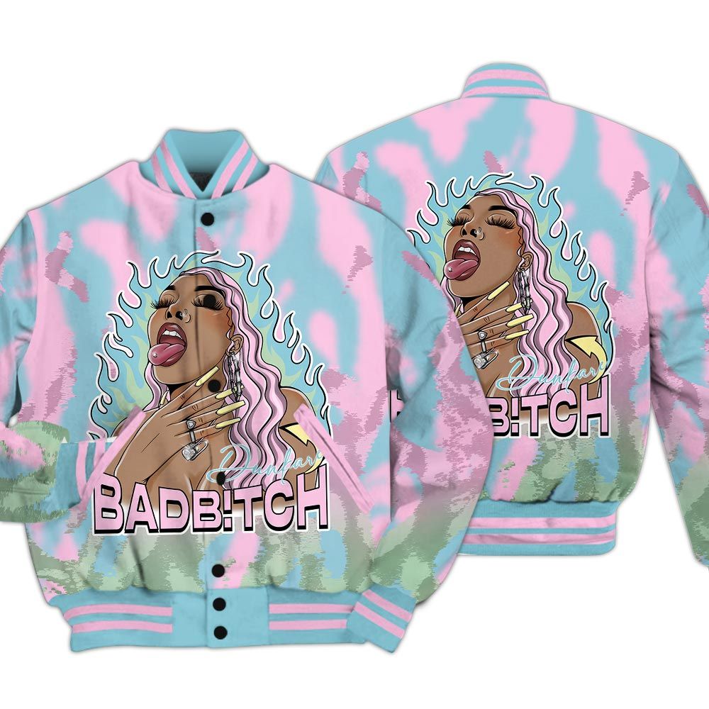 Varsity Jacket To Match SB Dunk Low Visty - Bad B!tch Burn Varsity Jacket Unisex