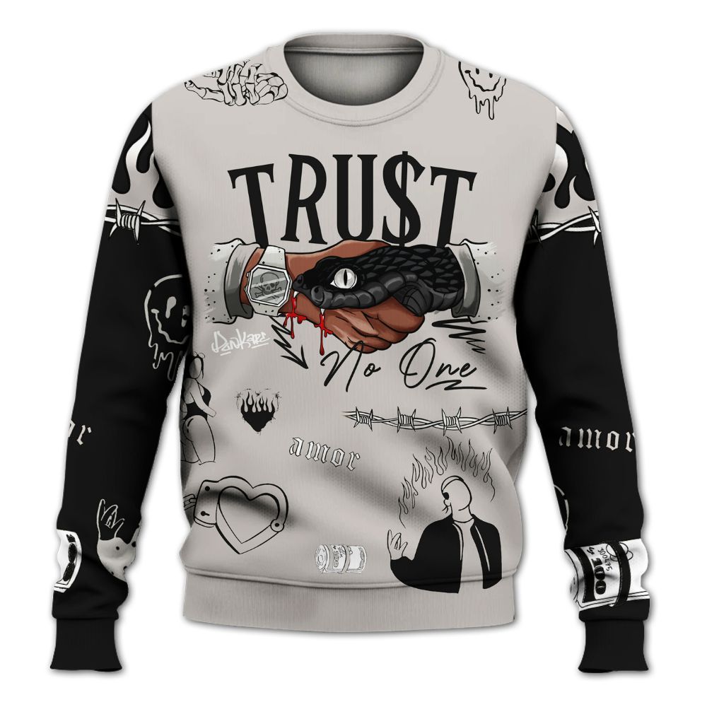 Sweatshirt To Match The Classic 40s - Snake Trust No One All Over Print