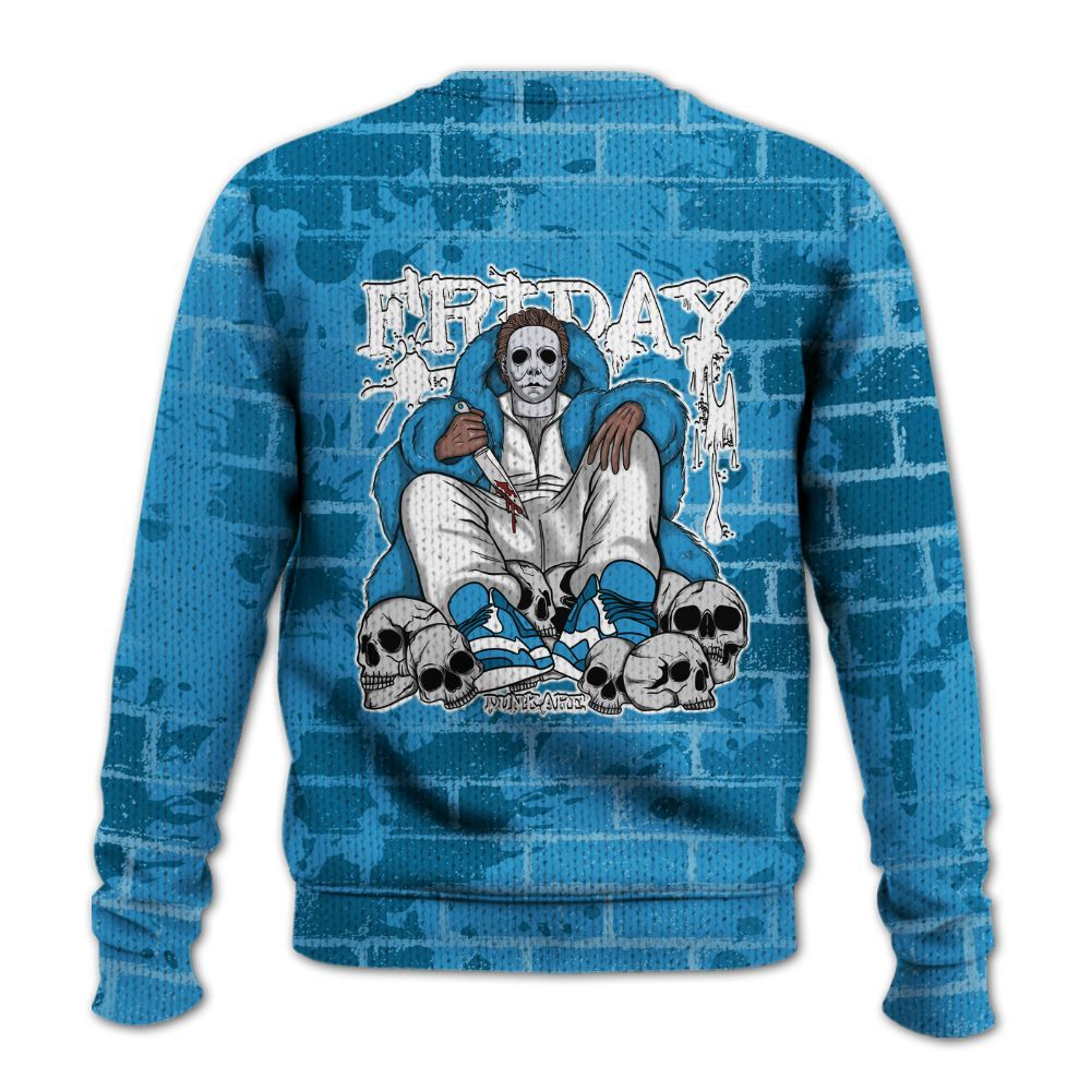 Knitted Sweater To Match Powder Blue 9s - Friday Brick