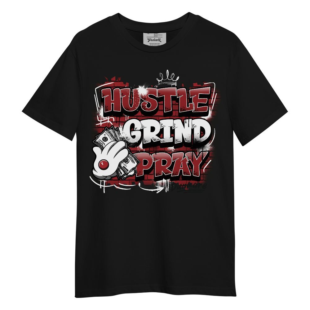 Shirt To Match Alternate Flu Game 12s - Graphic Hustle Grind Pray Graphic