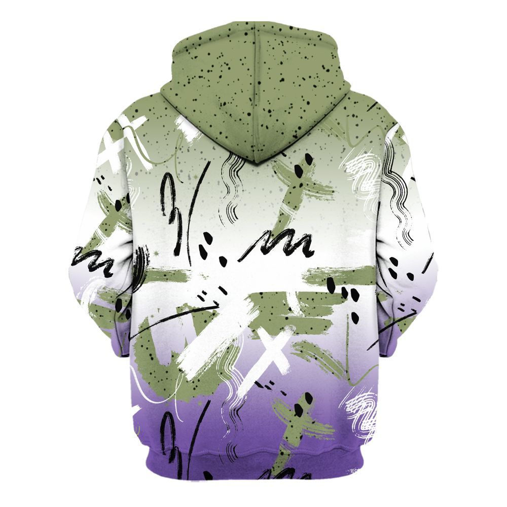 Hoodie To Match Canyon Purple 4s - Money Hustle Grind Pray All Over Print