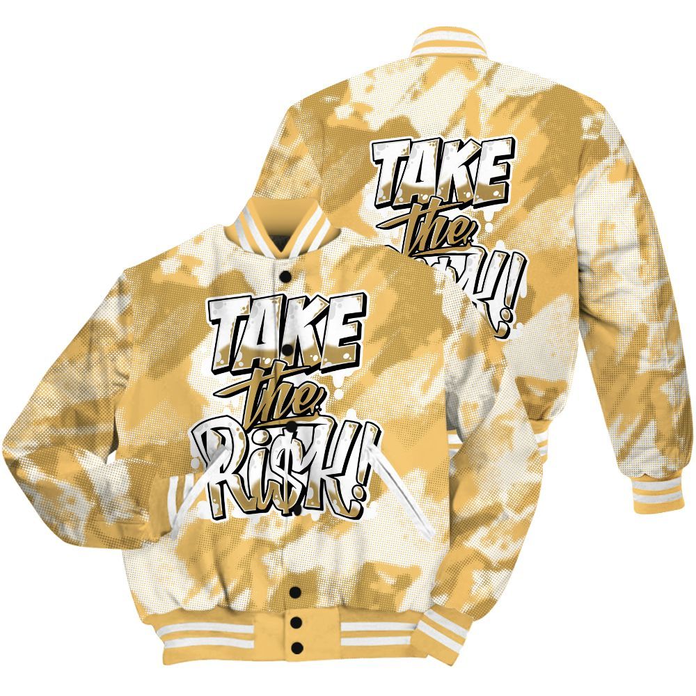 Varsity Jacket To Match Craft Paris 6s Shirt - Take Risks Abstract All Over Print