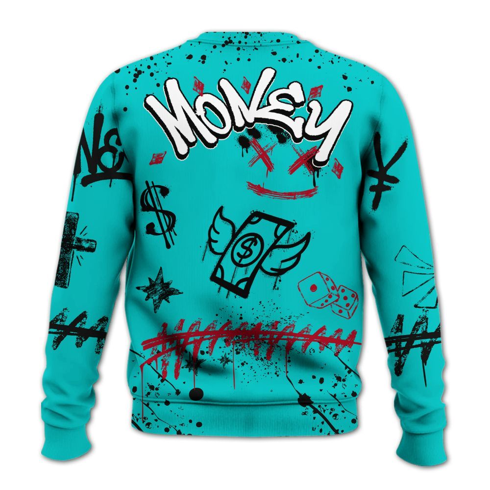 Sweatshirt To Match Air Griffey Max 1 Freshwater - Everybody Paid In Full Crayon All Over Print