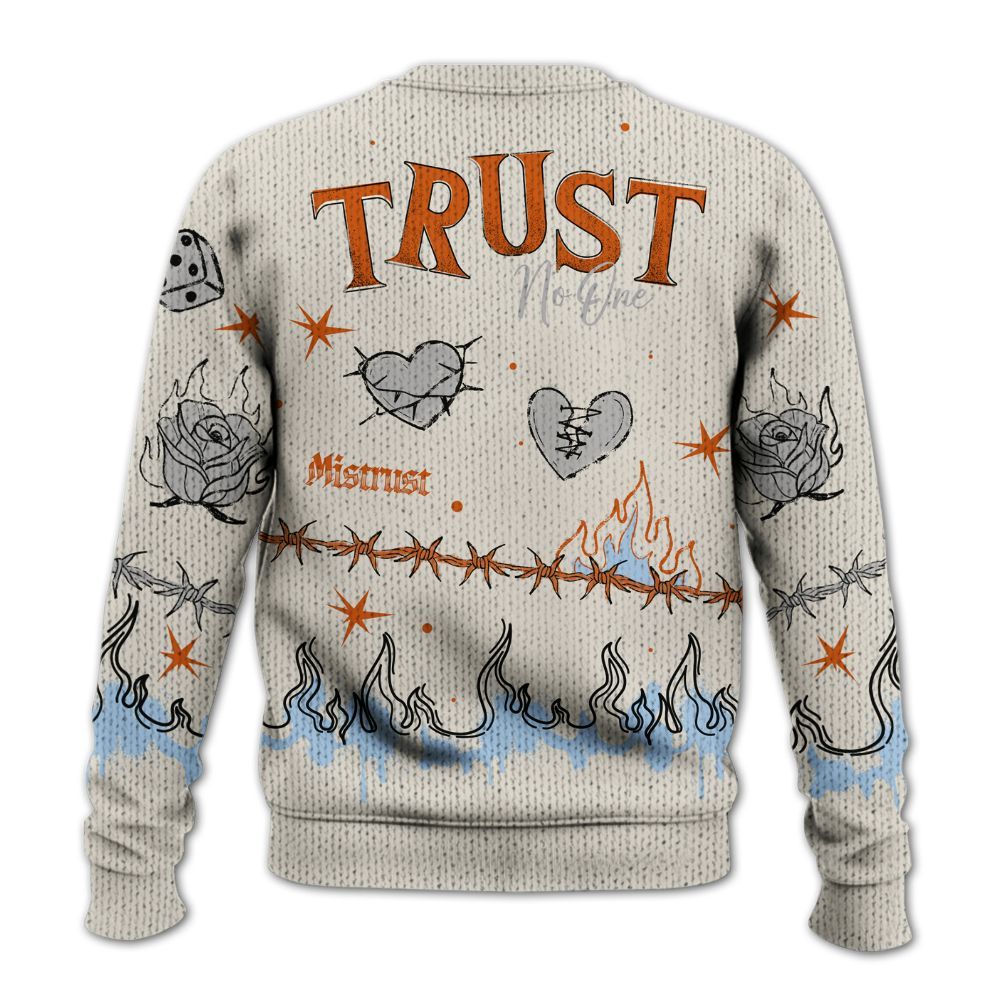 Knitted Sweater To Match SE Craft 5s - Trust No One Snake-Bite Doodle Crayon
