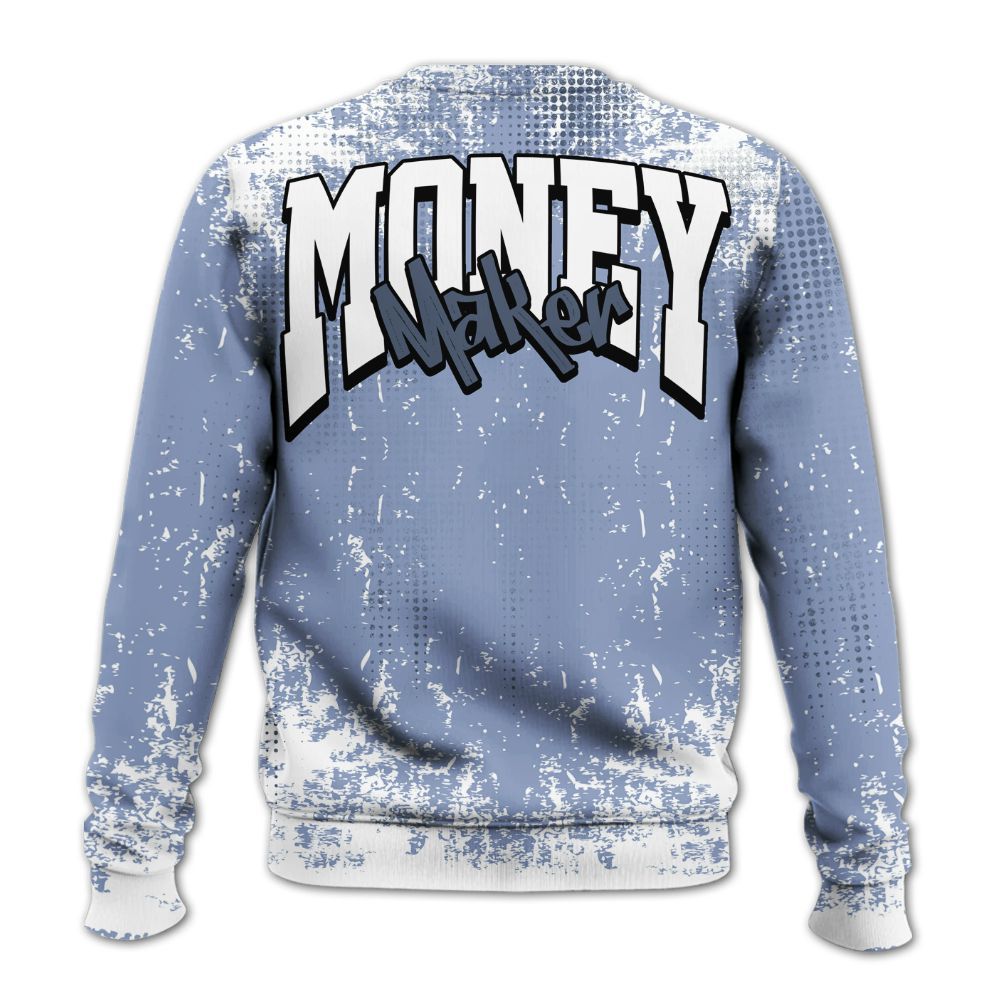 Sweatshirt To Match Retro Blue Grey 13s - Move In Silence Money Street Retro All Over Print