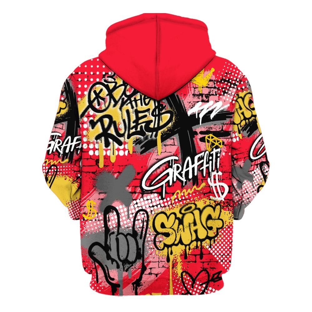 Hoodie To Match KD 18 Air Bakin - True It Real Graffiti Streetwear All Over Print