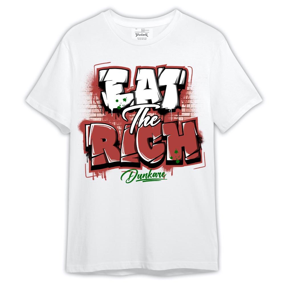 Shirt To Match Dune Red 13s - Graphic Eat The Rich Shirt Outfit