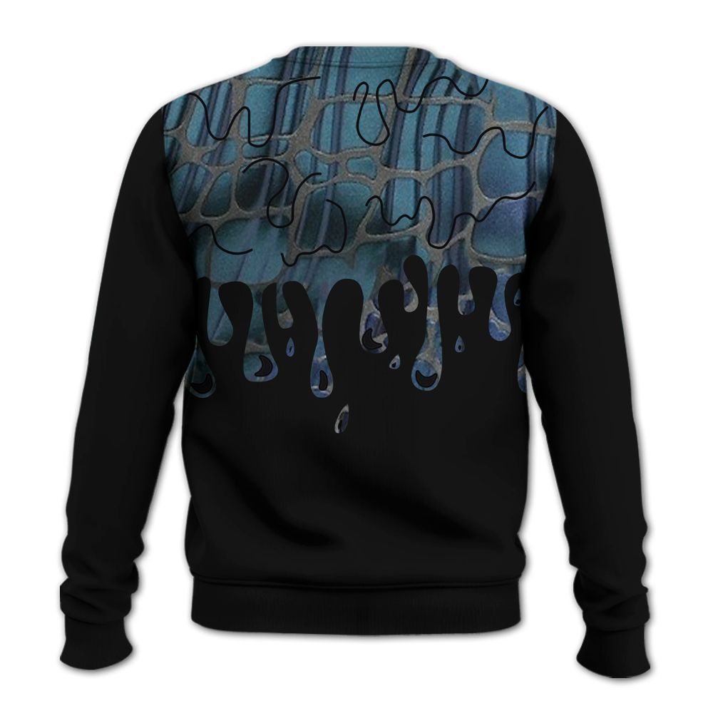 Sweatshirt To Match Air Foamposite Kazuya Mishima - Snake Trust No One Drip All Over Print